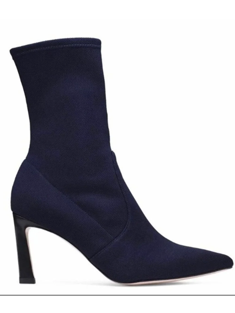 $650 Stuart Weitzman RAPTURE 75 SOCK STRETCH BOOTIE HEEL BLUE POINTY 9 (PC13)